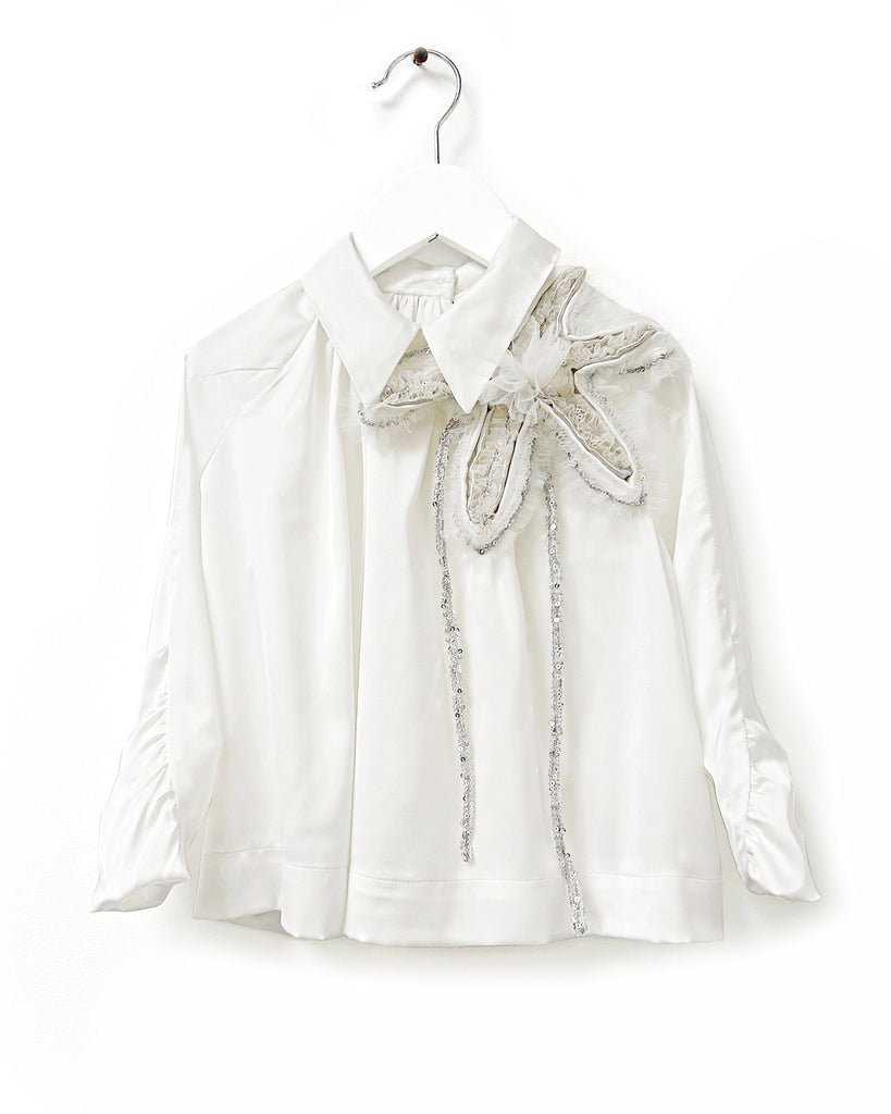 ANJA SCHWERBROCK FW26 SVANA gathered blouse