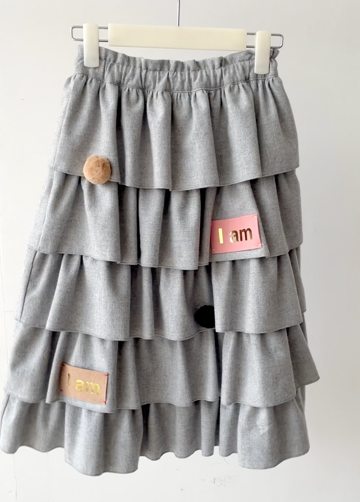 TAGO Tiered Skirt in Soft Cotton with Tags