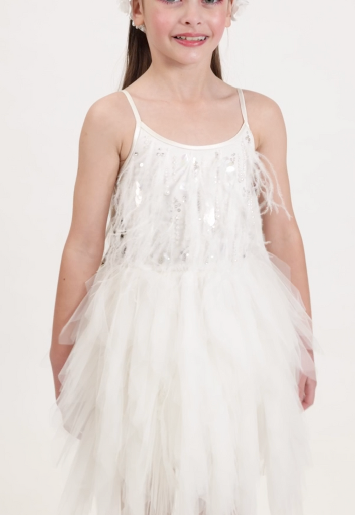 TUTU DU MONDE "Jingle Belles" Snow Angel Tutu Dress