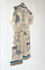 TAGO SS25 Short Sleeve Printed Dress in Ecru