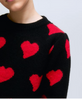 COMPANIA FANTASTICA Small Heart Knit Sweater Jumper