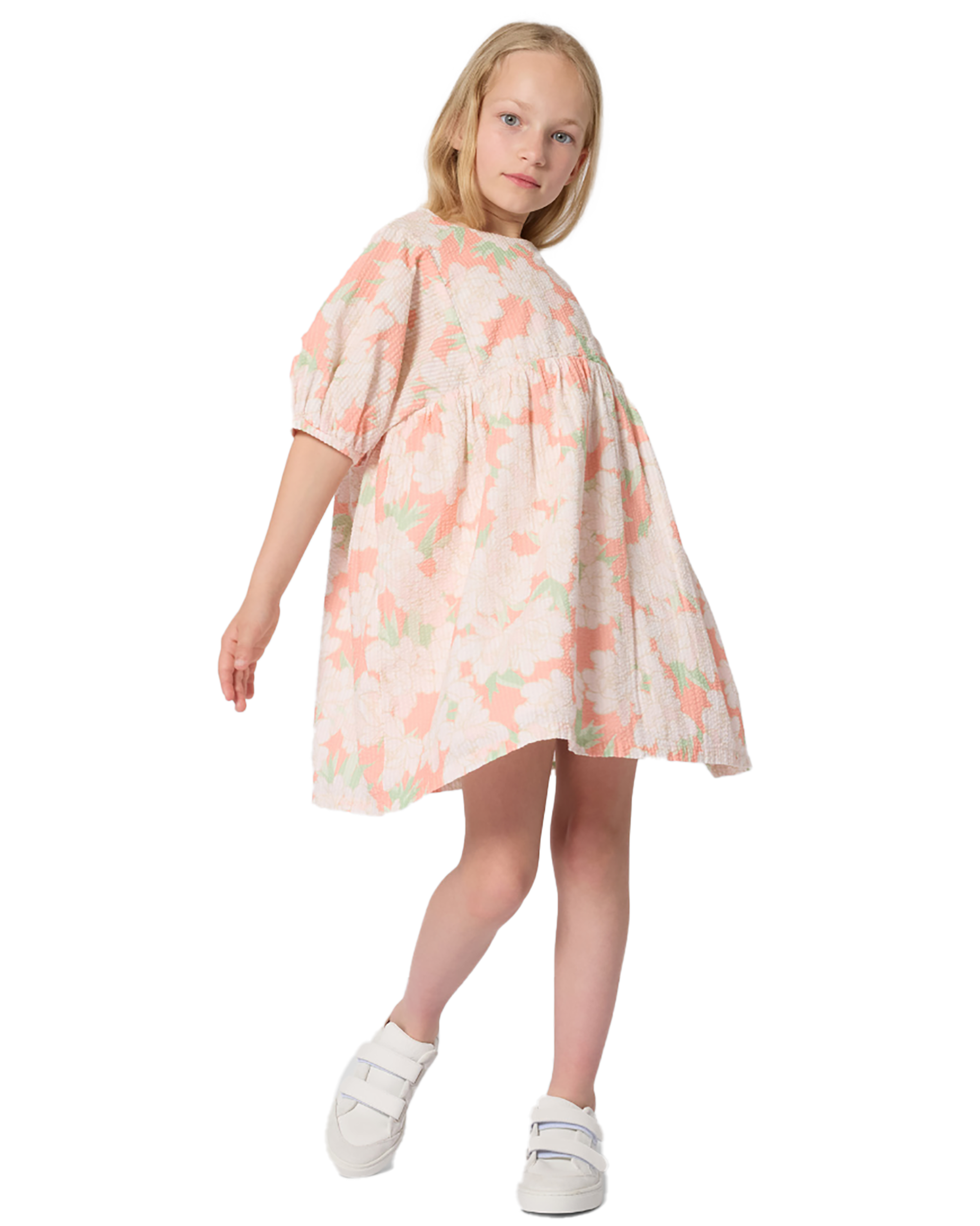 KENZO SS2026 BALLOON SLEEVES FLORAL DRESS