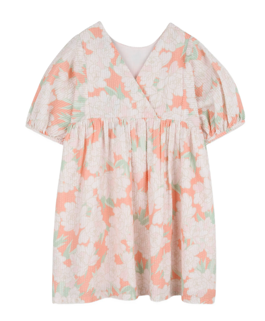 KENZO SS2026 BALLOON SLEEVES FLORAL DRESS