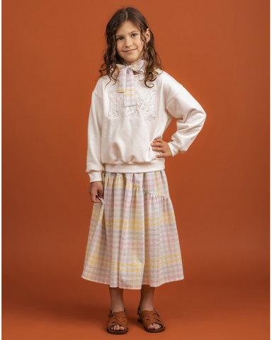 NUNUNU FW24 BABY CHECKMATE HOODED OVERALL in Graphite