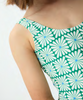 COMPANIA FANTASTICA SS26 One-piece Olive Flower Swimsuit