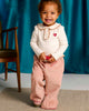 GINGERSNAPS FALL 2026 BABY BESSIE PANTS WITH SCALLOP HEM AND HEART PLUSH
