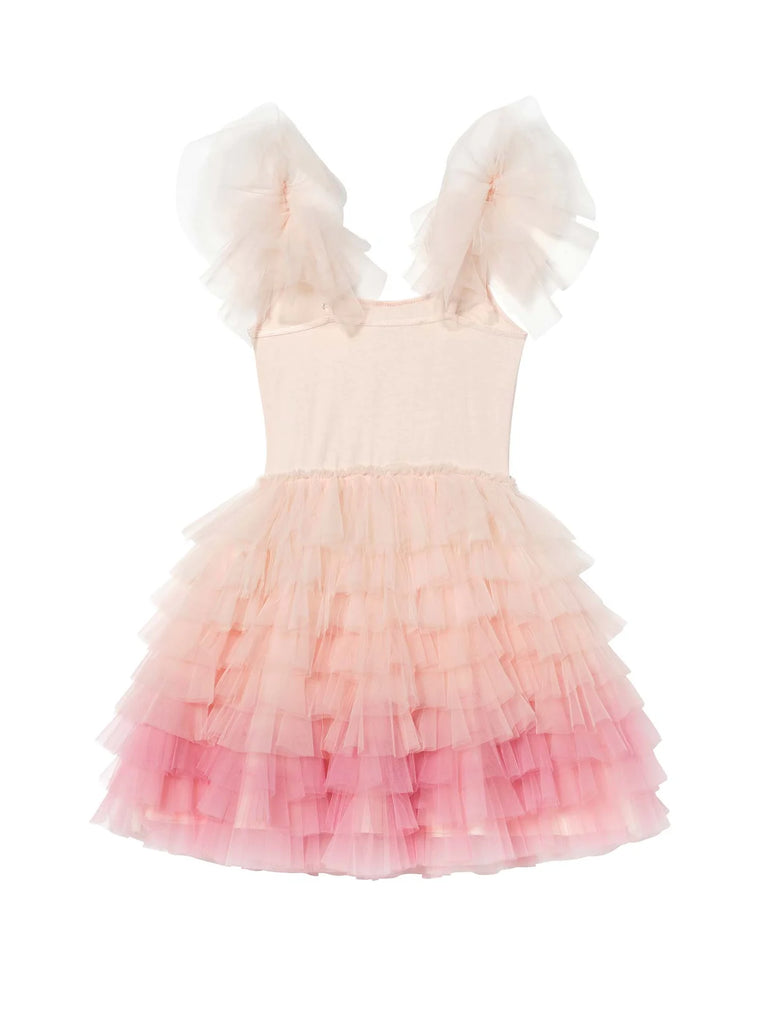 TUTU DU MONDE SS26 CORAL CASCADE TUTU DRESS