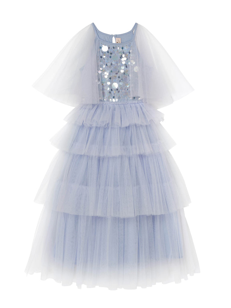TUTU DU MONDE Summer2026 Flutter Cape Maxi Tutu Dress