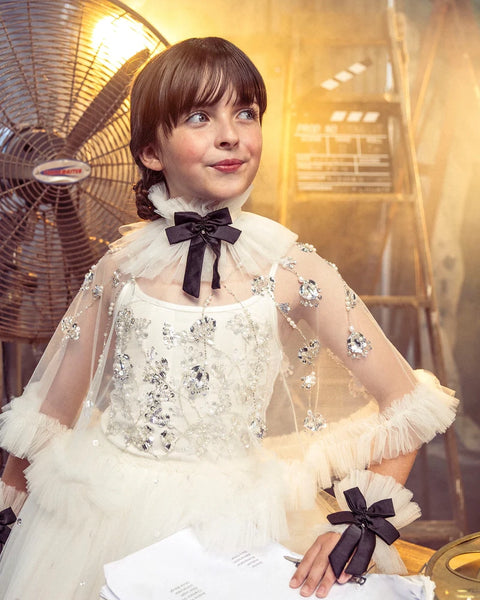 TUTU DU MONDE FALL 2026 BOW DE STAR CHOKER in Milk