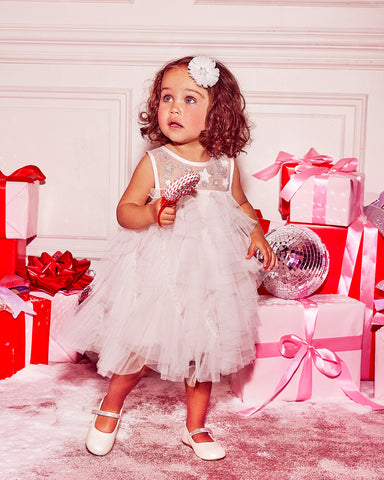 PAADE MODE "ALPENGLOW"  Snowbell Pink Chiffon Maxi Dress