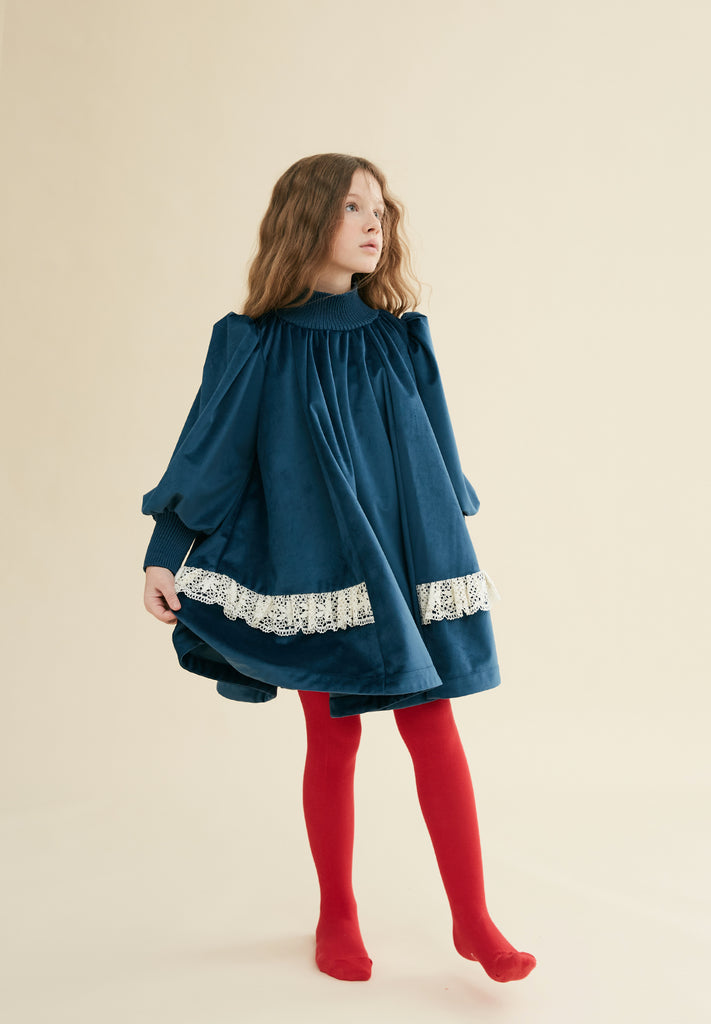 THE MIDDLE DAUGHTER AW23 The Inside Scoop Dress in Wild Swim Blue
