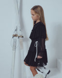 UNLABEL FW23 Thankful Mesh Dress in Black Net