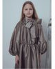 UNLABEL FW23 Strong Dress with Bow in Dark Sand
