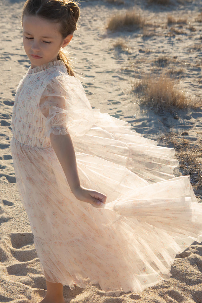 C'ERA UNA VOLTA SPRING 2026 	 Valentina Dress Cream Flower