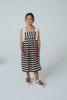 UNLABEL SS24 Paul Sleeveless Dress in Milk Stripes