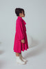 UNLABEL SS24 May Long Sleeve Dress with Bow in Watermelon