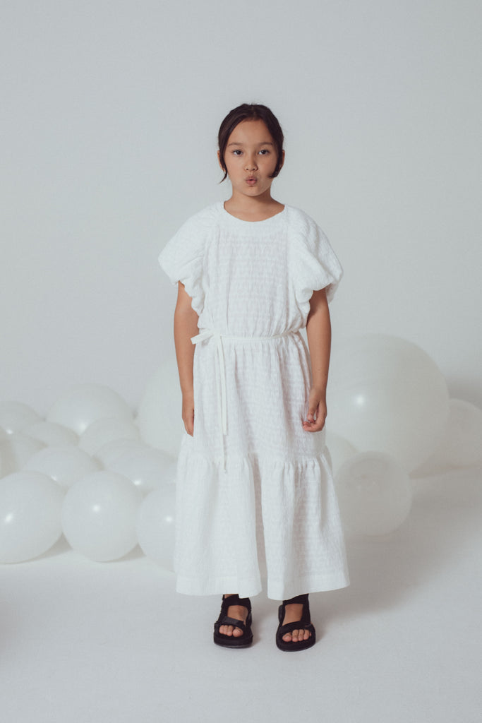 UNLABEL SS24 Page Dress in White Embroidery