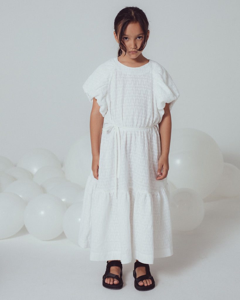 UNLABEL SS24 Page Dress in White Embroidery