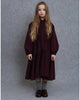 UNLABEL FW25 Kara Dress in Dark Burgundy