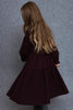 UNLABEL FW25 Kara Dress in Dark Burgundy