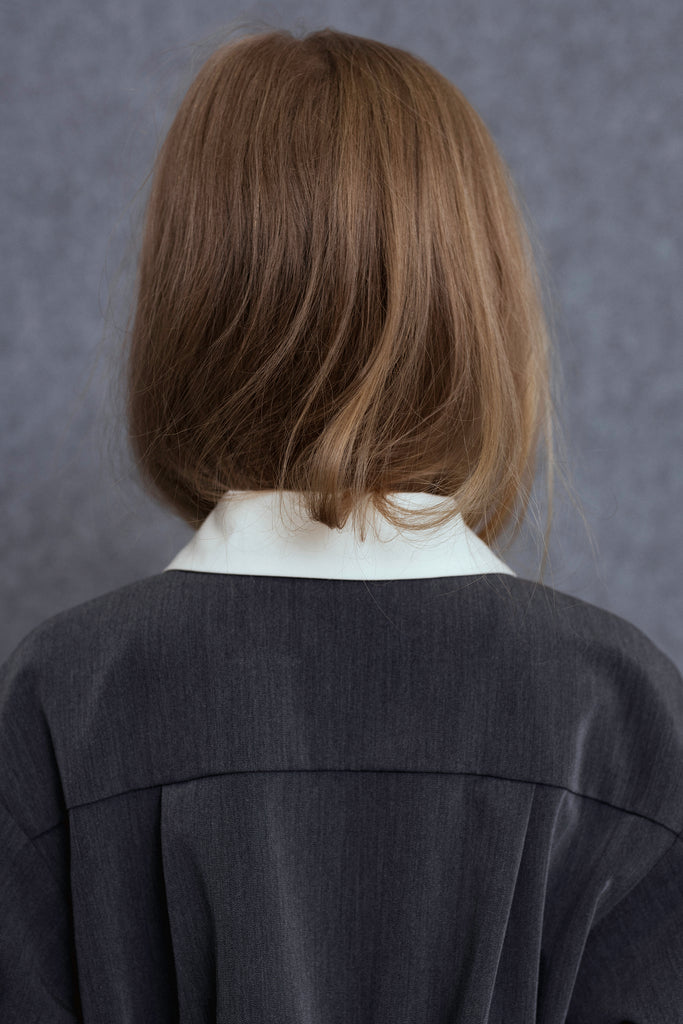 UNLABEL FW25 Jiu Dress with Contrast Front Ruffle