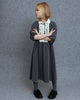 UNLABEL FW25 Jiu Dress with Contrast Front Ruffle