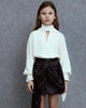 UNLABEL FW25 Lujan Bow Blouse in Cream