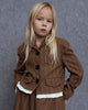 UNLABEL FW25 Platte Blazer with Contrast Detail in Camel Stripe