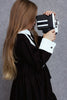 UNLABEL FW25 Indre Contrast Dress in Black Milano