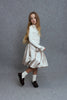 UNLABEL FW25 Agrio Long Sleeve Top with Bow Sleeve Details in Cream *PREORDER*