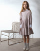 UNLABEL SS25 Diablo Dress in Dark Sand Stripes