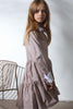 UNLABEL SS25 Diablo Dress in Dark Sand Stripes
