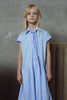 UNLABEL SS26 Amy Dress in Baby Blue Stripes