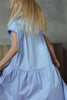 UNLABEL SS26 Amy Dress in Baby Blue Stripes