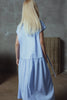 UNLABEL SS26 Amy Dress in Baby Blue Stripes