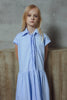 UNLABEL SS26 Amy Dress in Baby Blue Stripes