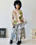TAGO Tiered Skirt in Soft Cotton with Tags
