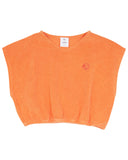 WYNKEN TERRY SNAP CROPPED TOP