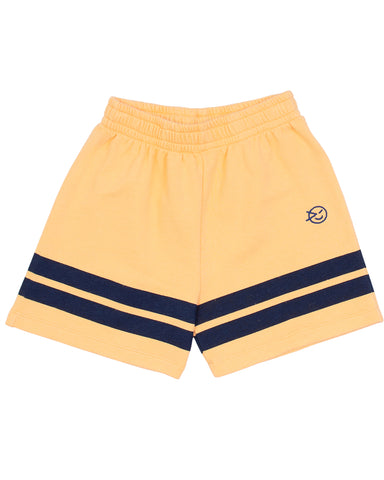 SCOTCH AND SODA SS24 COLOUR-BLOCK TOWELLING TERRY SWEATSHORTS