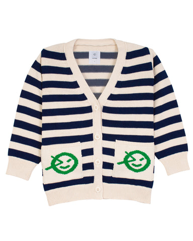 NICOLE MILLER GIRLS Rose Embroidered Cardigan Sweater