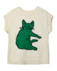 WYNKEN FW25 KNIT VEST TANK TOP WITH CAT GRAPHIC