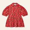 WYNKEN FW25 BEAU COLLAR DRESS in Dancing Dahlia