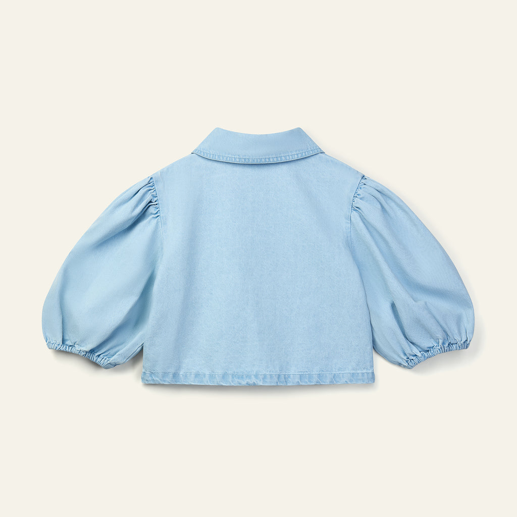 WYNKEN FW25 ANNKA BOLERO JACKET in PALE BLEACHED