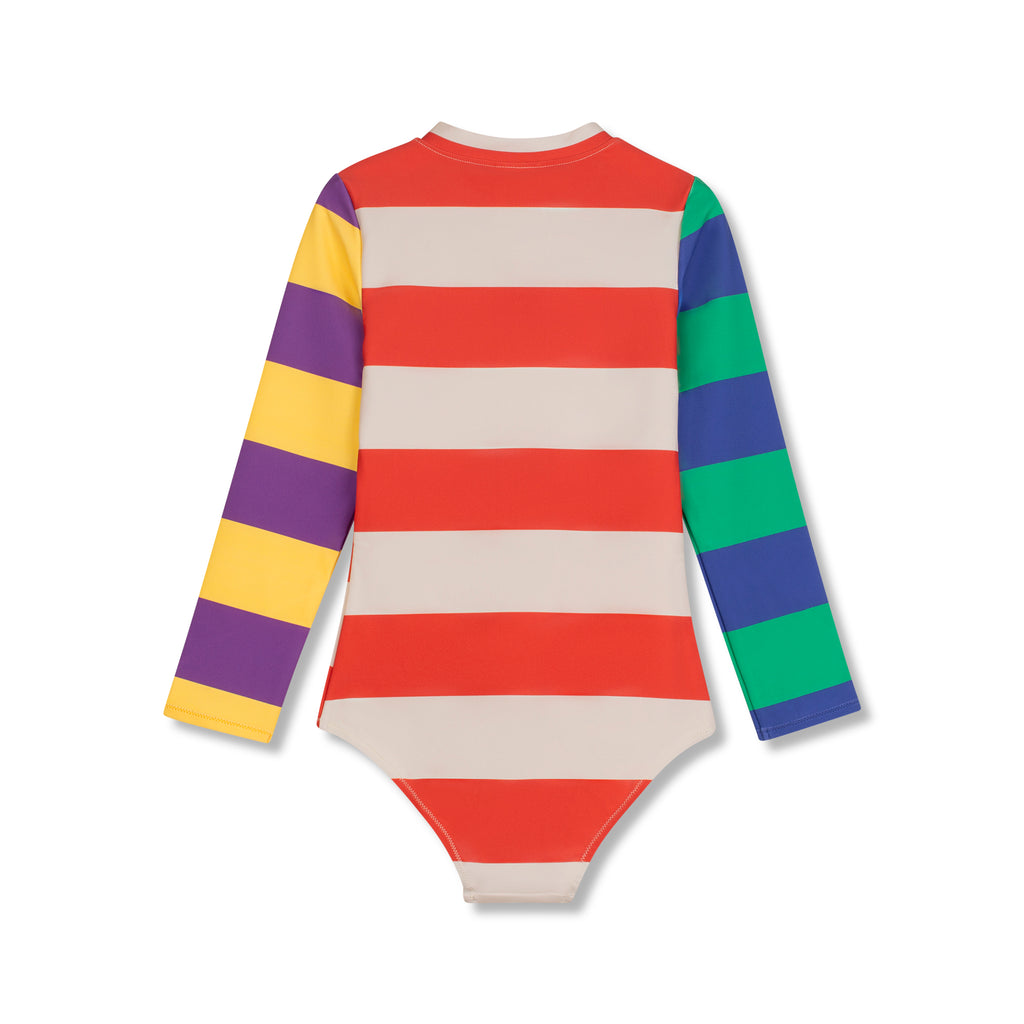 WYNKEN SS26 LONG SLEEVE SWIM SUIT RUSHGUARD in STRIPES UPF50+