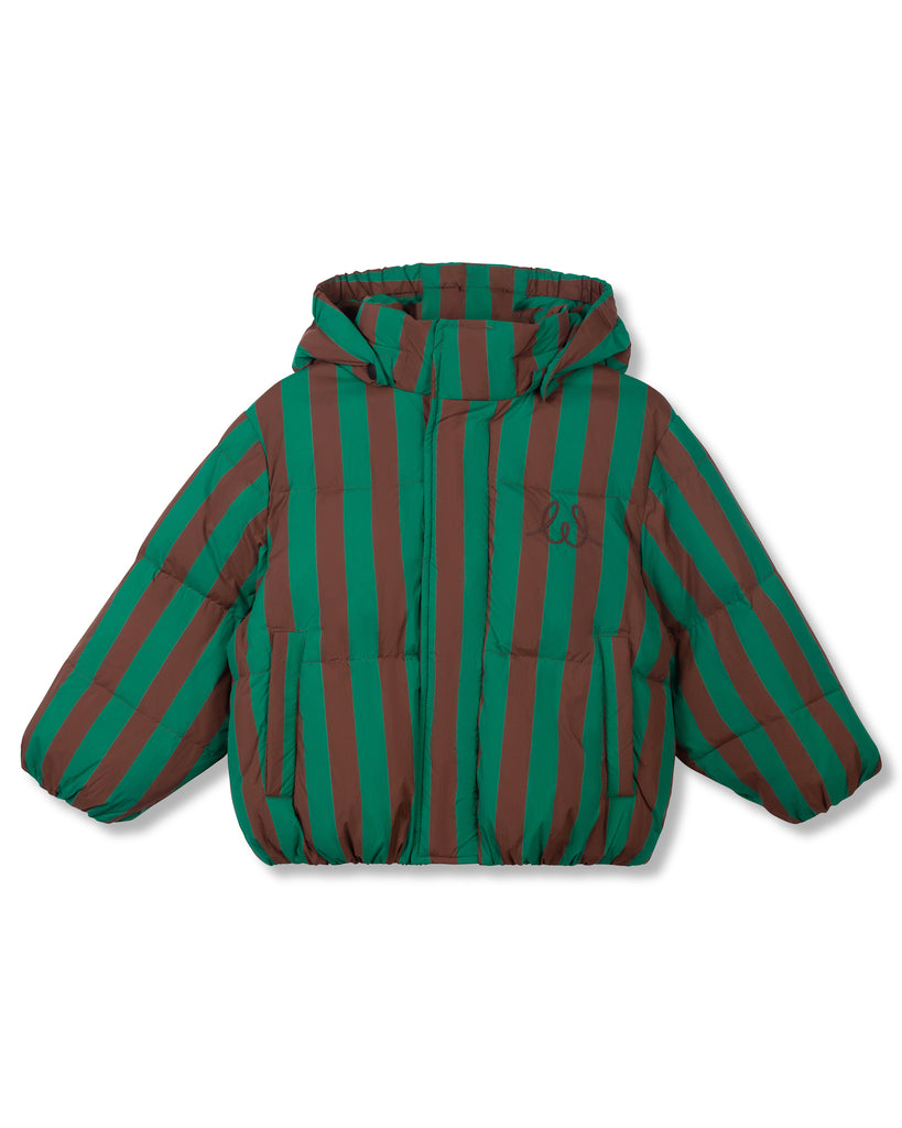 WYNKEN FALL 2026  "PAINTERS AND POETS" BURLETTA PUFFER DOWN JACKET COAT in GREEN