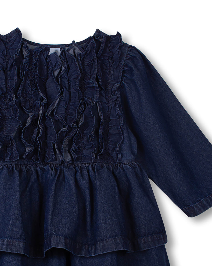WYNKEN FALL 2026  "PAINTERS AND POETS" Tux Dress in Denim