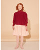 THE MIDDLE DAUGHTER FW25 WORD OF MOUTH DRESS in BEETROOT & CATS PINK TONGUE