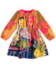 OILILY Autumn 2025 DANNE LONG SLEEVE ABSTRACT PRINT DRESS