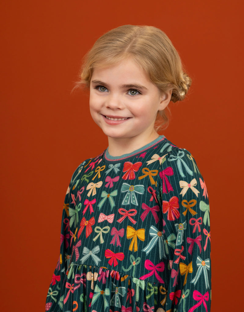 OILILY FW2026 DJEMMA DRESS BOW PRINT