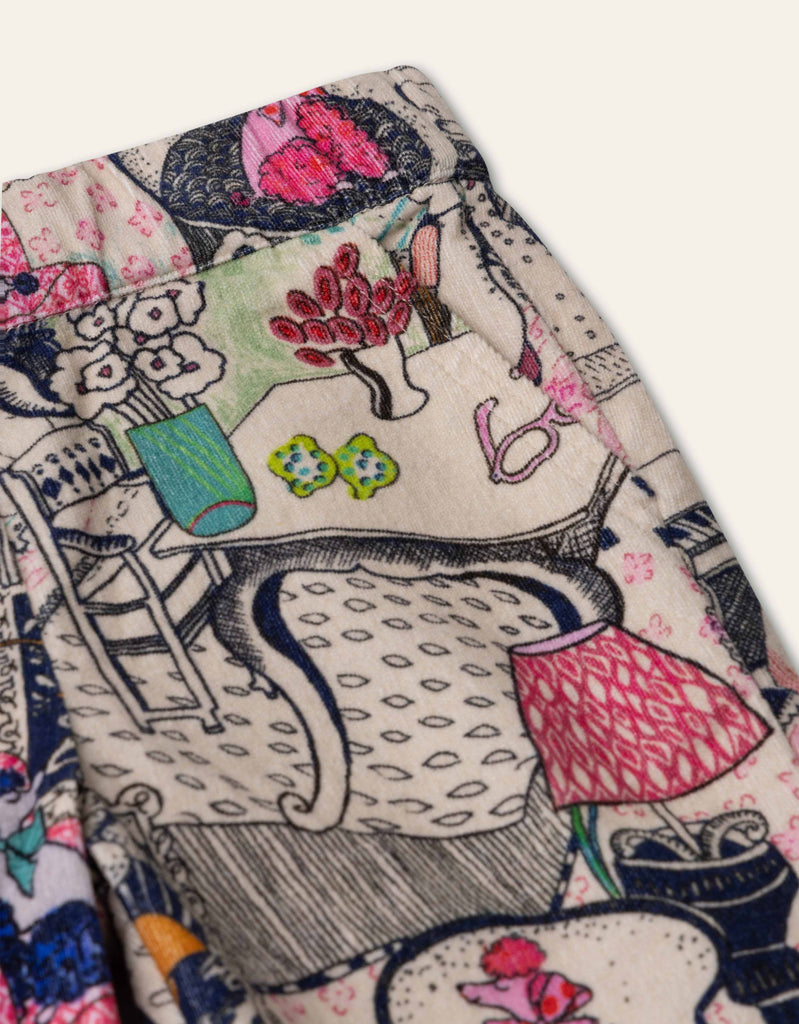 OILILY FW2026 PARIS PANT PARIS APARTMENT PRINT